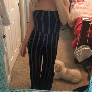 striped jumpsuit